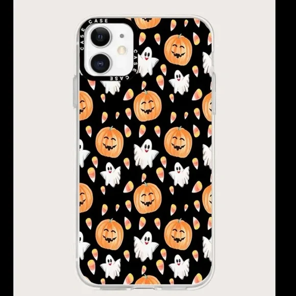 Halloween Ghost and Pumpkin iPhone 11 Pro Case - Picture 1 of 4
